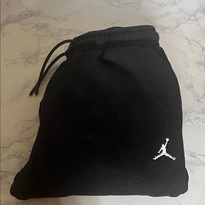 Jordan Black Sweat Pants with Iconic Logo